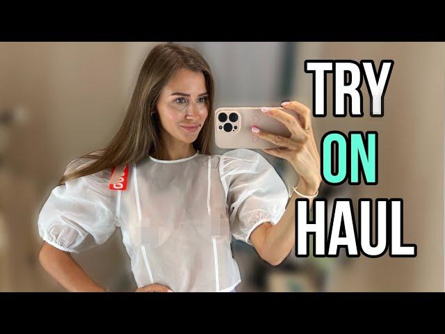 [4K] Transparent Clothes Haul in a Mall with Amy | Transparent Fashion