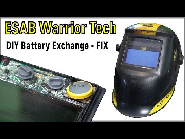 How To Fix Battery - ESAB Warrior Tech Welding Helmet