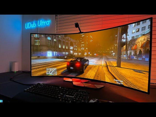 GTA 5 Enhanced Max Settings Gameplay on a LG 45" UltraWide OLED | BEST Gaming Monitor w/ RTX HDR