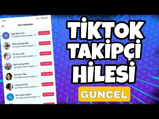 1 DAKİKADA ŞİFRESİZ TİKTOK TAKİPÇİ HİLESİ - TİKTOK TAKİPÇİ HİLESİ 2024 GÜNCEL