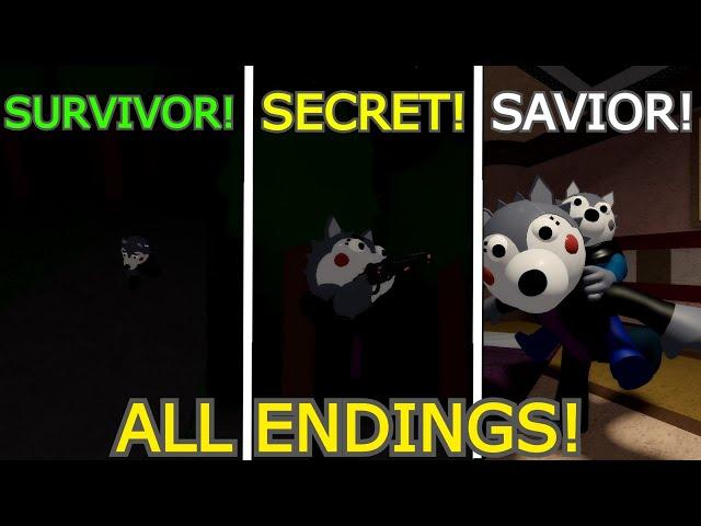 How to get SAVIOR, SURVIVOR & SECRET ENDING in PIGGY! - Roblox