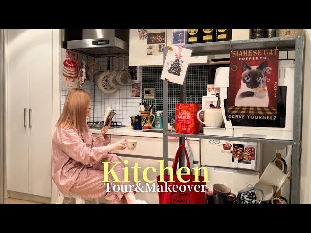 Kitchen tour🫖. Renovating the kitchen of a rented house