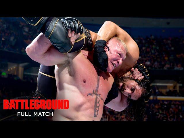 FULL MATCH - Seth Rollins vs. Brock Lesnar - WWE Title Match: WWE Battleground 2015