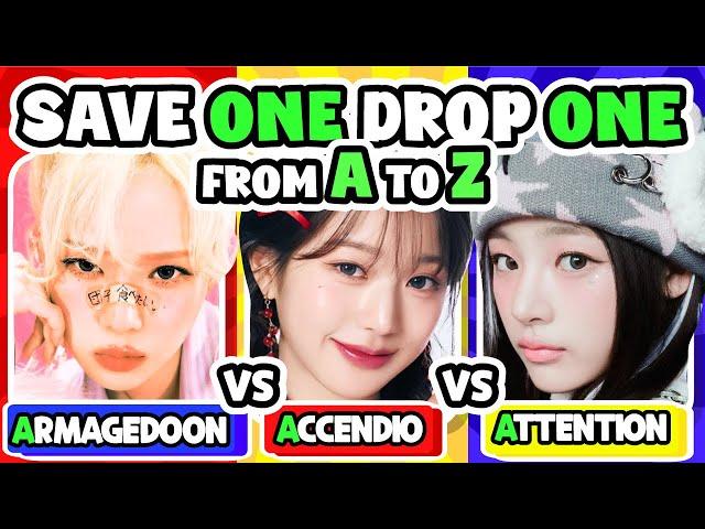 SAVE ONE KPOP SONG: A to Z  Save One Drop Two - KPOP QUIZ 2024