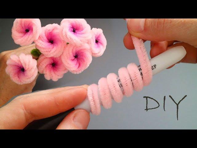  AIR Marshmallows FLOWERS  made of pipe cleaner