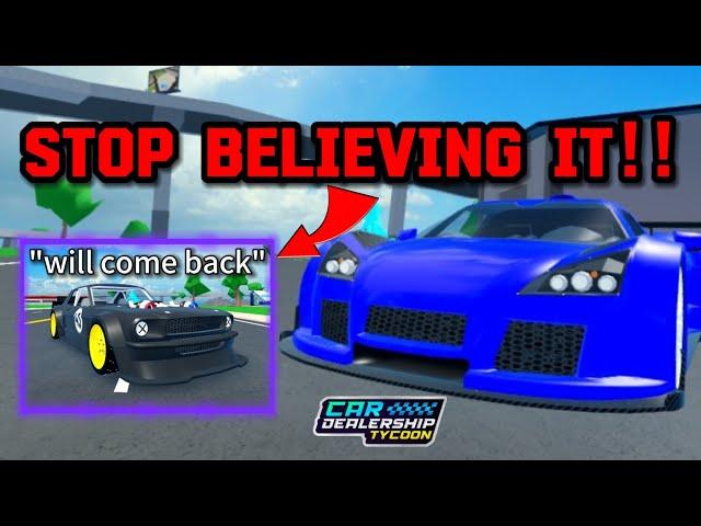 STOP BELIEVING THESE THINGS IN Car dealership tycoon!! | Mird CDT