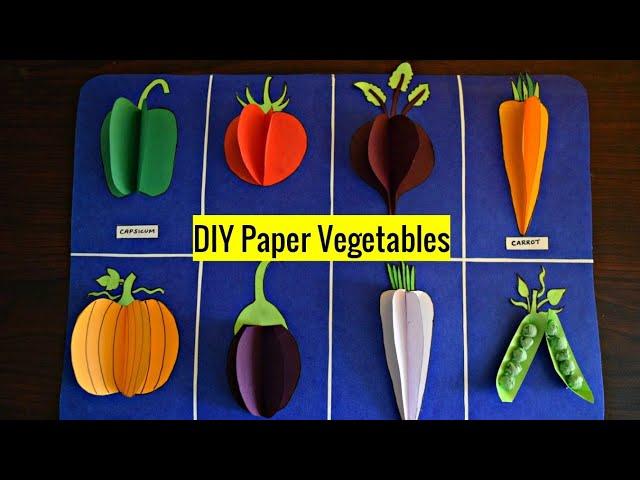 paper vegetables | 3D paper vegetables