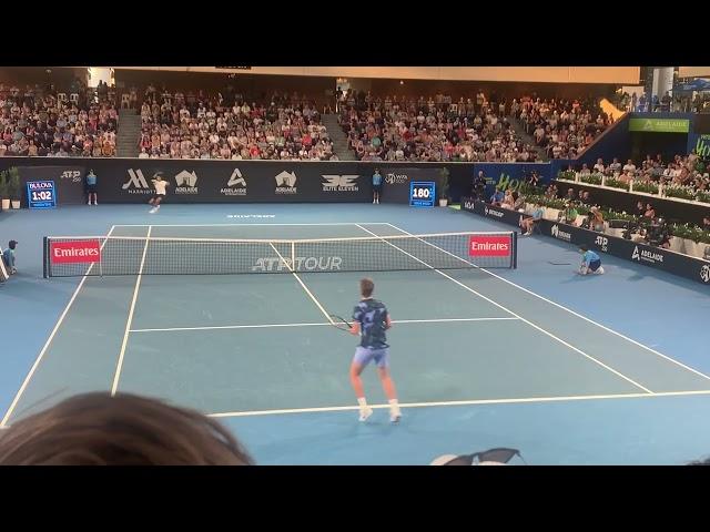 Auger-Aliassime v Korda ADELAIDE 2025 FINAL – great court-level point