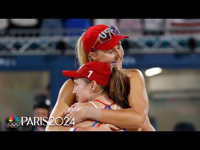 Taryn Kloth, Kristen Nuss shine in U.S. beach volleyball's strong win vs. Australia | Paris Olympics