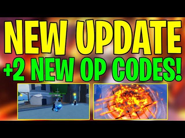 NEW UPDATE + NEW CODES IN A ONE PIECE GAME!