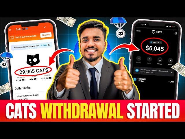 Cats Airdrop Withdrawal Stared || Cats Listing Date || Cats Withdrawal || Telegram Wallet | Earn Pro