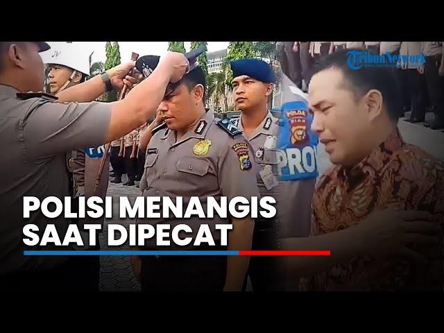 Video Seorang Anggota Kepolisian Menangis saat Dipecat dari Kesatuan