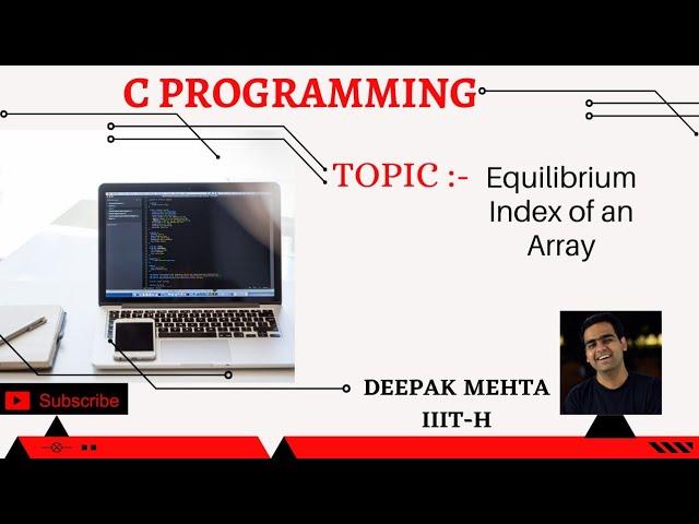 Equilibrium Index of an Array