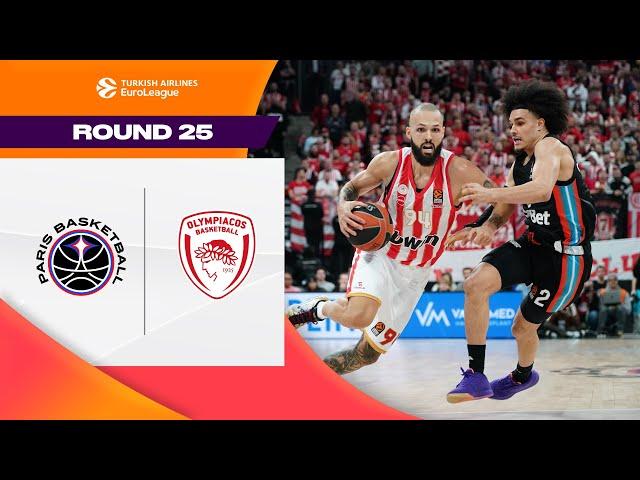 LIGHTING UP the City of Lights | Paris Basketball– Olympiacos | BASKETBALL HIGHLIGHTS R25 2024-25