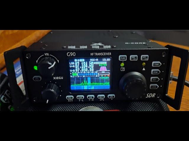 Xiegu G90  Mobile with Yaesu ATAS 120A Antenna