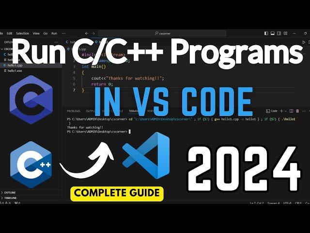 How to Run C/C++ Program in Visual Studio Code [2024] | Run C & C++ in VS Code