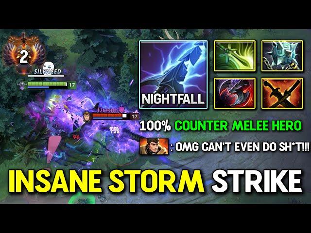 INSANE EYE STORM STRIKE CARRY By Nigthfall Razor With Static Link 100% Counter All Melee hero DotA 2