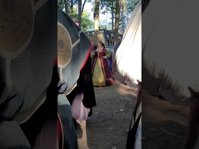 Your Royal Majesties Michigan Renaissance Festival's King & Queen's entrance