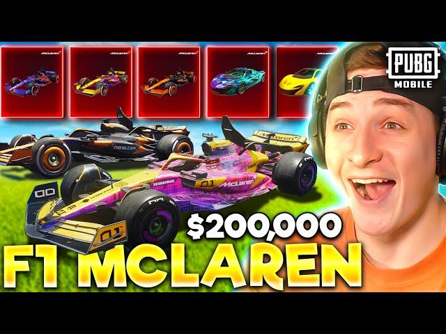 $200,000 UC MAXED F1 MCLAREN SPEED DRIFT! PUBG MOBILE