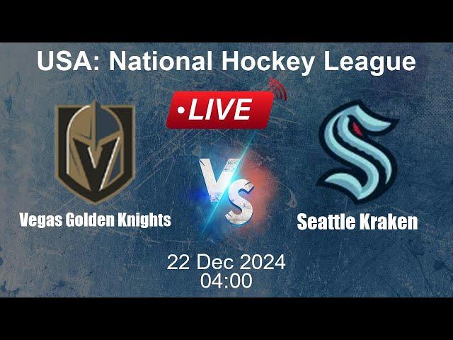  LIVE: Vegas Golden Knights vs Seattle Kraken - Live Ice Hockey Score