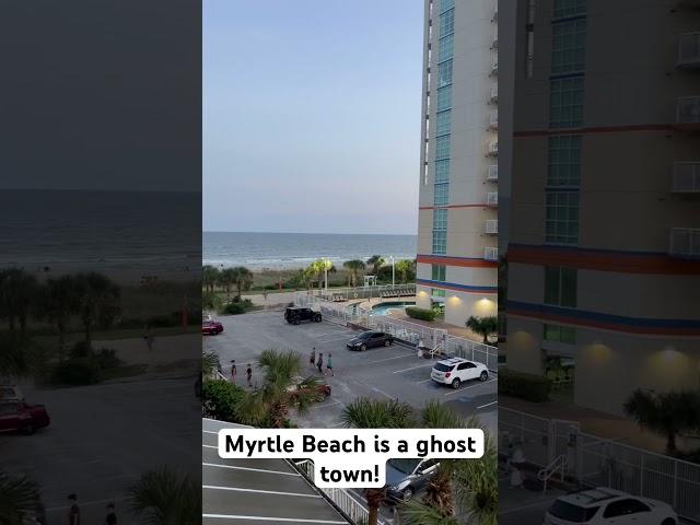 Myrtle Beach is a ghost town. And I like it!#new #trending #beach