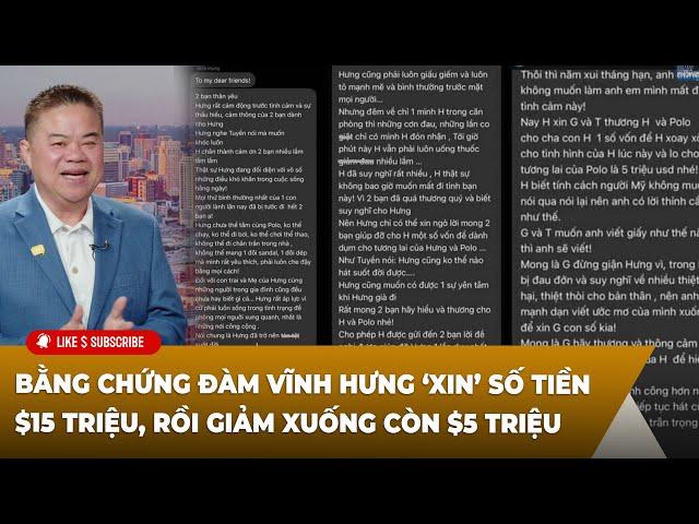 Cà Phê Sáng P5 (12-24-2024) Bằng chứng Đàm Vĩnh Hưng ‘xin’ $15 triệu, rồi giảm xuống còn $5 triệu