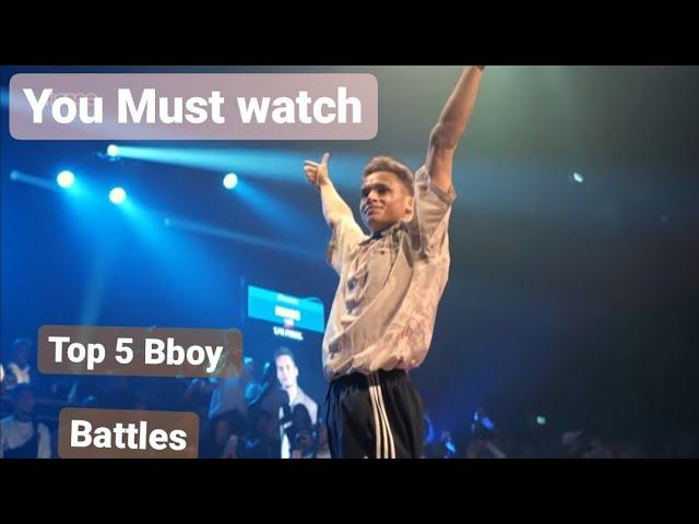 || Top 5 Bboy Battles YOU MUST WATCH || Top 5 Breakdance Battles || Best Bboy Battles Ever || .