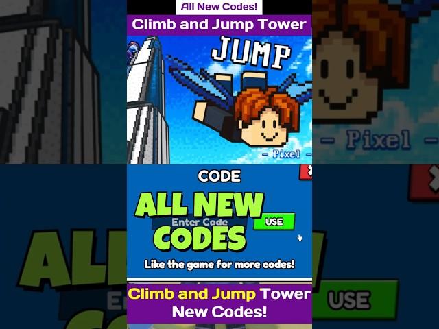 PIXEL WORLD! New Climb and Jump Tower Codes - All New Codes For Climb and Jump Tower