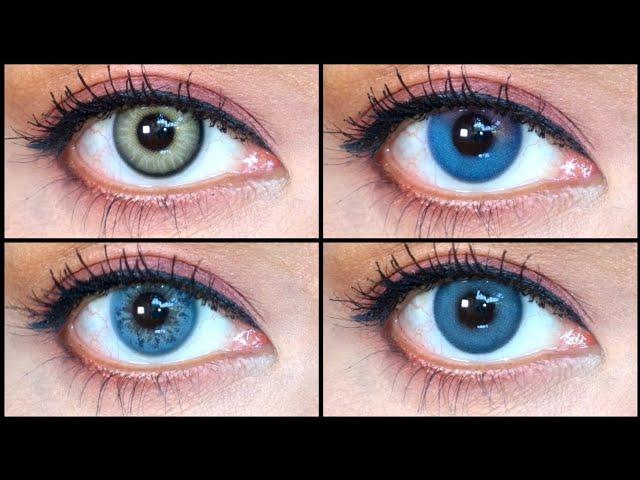 AprilEye Mermaid Tears Blue, Irish Grey Blue II, Himalaya Grey & Icing Purple Contact Lens Review