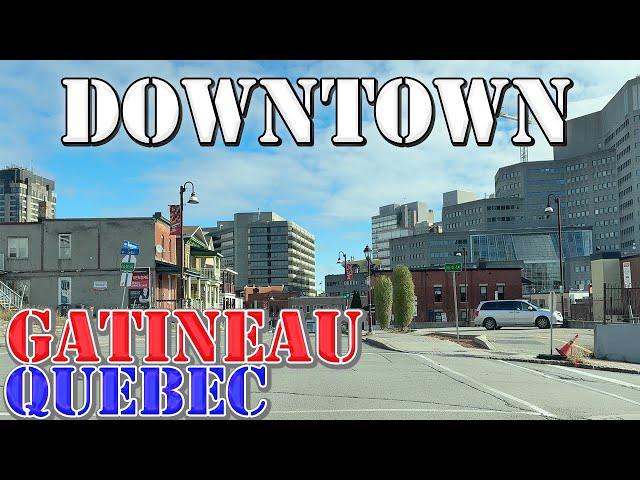 Gatineau - Quebec - Canada - 4K Downtown Drive