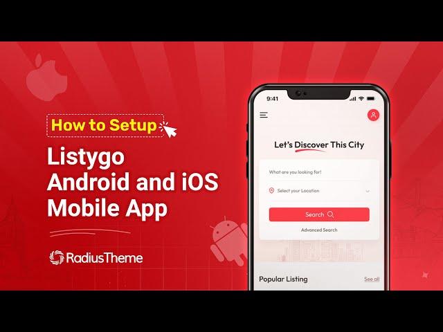 How to Setup Listygo Android and iOS Mobile App