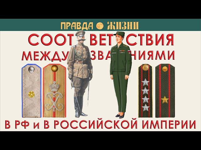 Дореволюционные эквиваленты современных званий