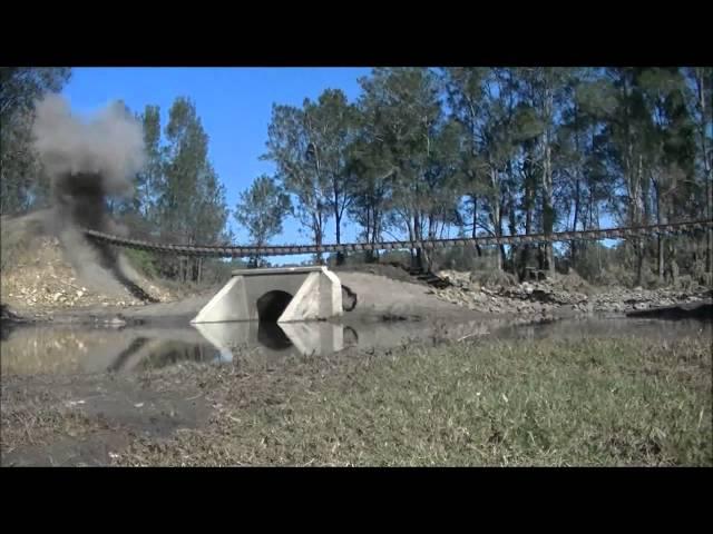 Rail explosive blast at Tocal