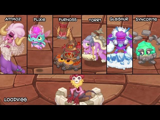 Celestial Island Full Song but Each Monster is Zoomed in! (Sounds Better)