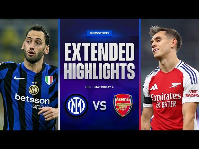 Inter vs. Arsenal: Extended Highlights | UCL League Phase MD 4 | CBS Sports Golazo