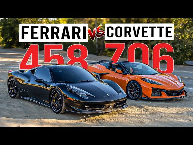 Corvette C8 Z06 (Z07) vs Ferrari 458 Italia | Did Chevrolet Beat the Benchmark?