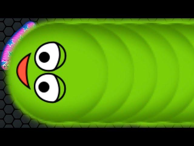 Wormate.io 1 Giant Monster Worm vs. Tiny Invasion Worms Epic Wormateio Gameplay Best Trolling!