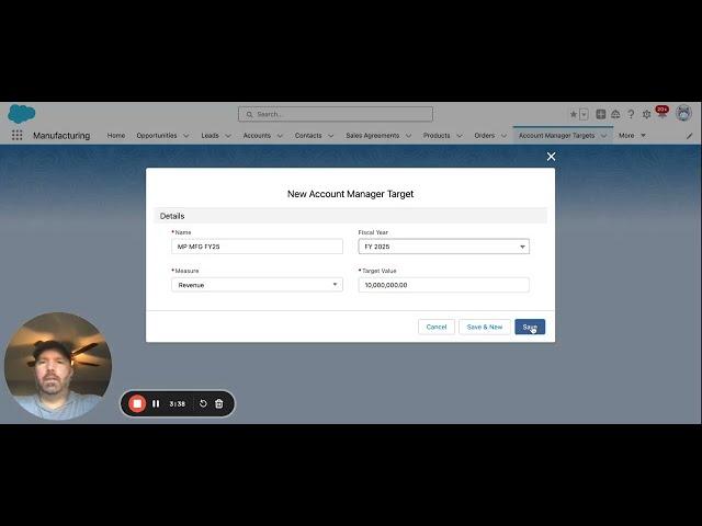 Account Manager Targets   Salesforce Manufacturing Cloud