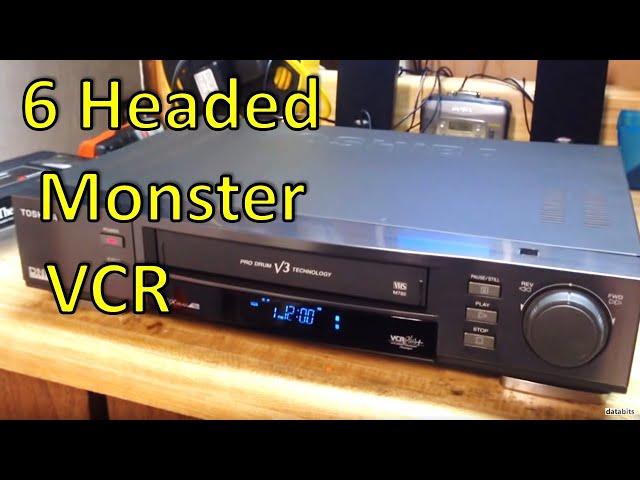 Toshiba 6 Head VHS VCR with V3 Technology and 19u Review and Repair M-782