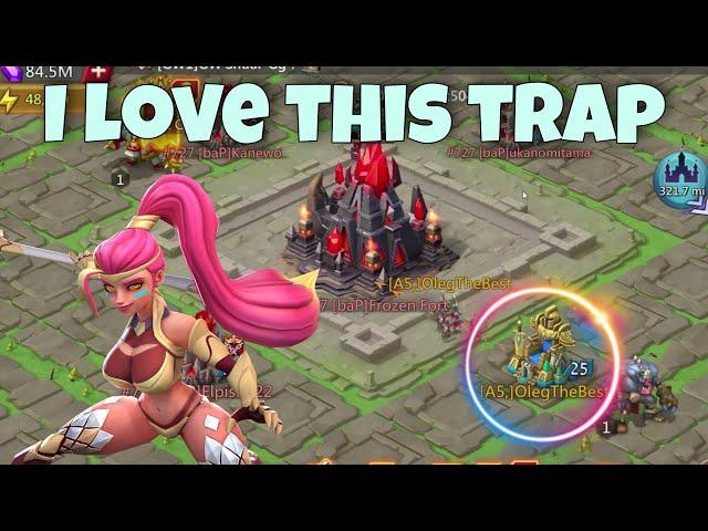 Lords Mobile - LEGENDARY FORT TRAP! Brilliant KVK gameplay. Nothing will be better than this