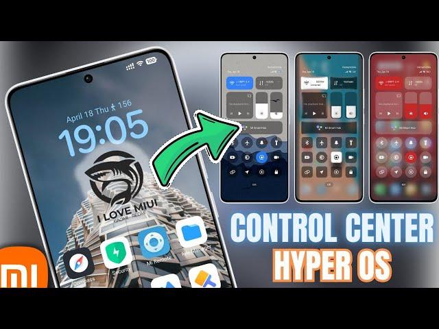 Top 5 Hyper OS Themes Support Control Center | I Love Miui