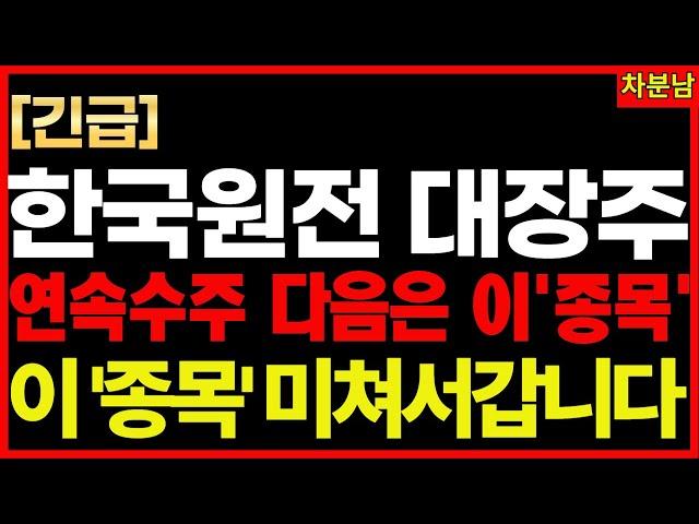 “그날 밤 두산 공장 안에선 무슨 일이 있었을까?” 체코 원전? 전부 예고편입니다 SMR특별법 신규원전부지 두산에너빌리티 AI전력대란 원전수혜주 기적의투자 차분남
