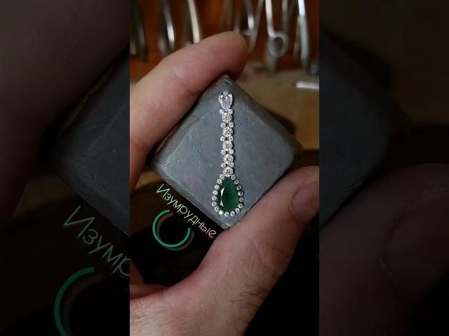 Серьги с изумрудами #серьгисизумрудами #ручнаяработа