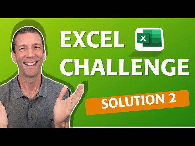 Excel Dynamic Arrays - Excel Challenge Solution