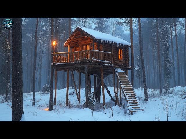 Masterpiece in the Trees: Preparing a Treehouse for Winter!@theturkishviking-bushcraft