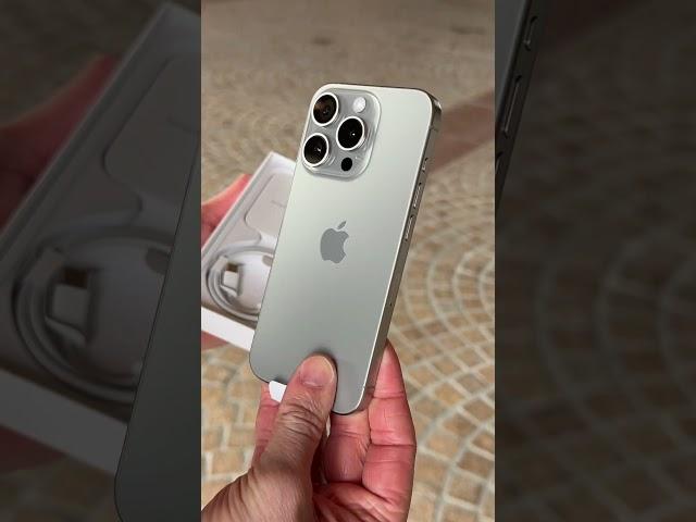 iPhone 15 Pro TITANIUM 🩶 Unboxing #apple #iphone #unboxing