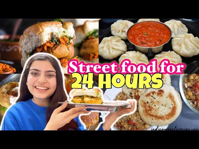 Eating Only Street Food For 24 Hours At Home | Food Challenge | Yashita Rai