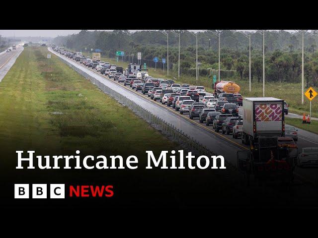 Hurricane Milton warning sees millions in Florida evacuate | BBC News