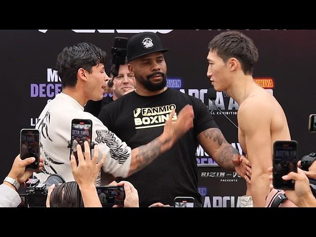 Ryan Garcia boxing comeback FACE OFF! Headbutts Rukiya Anpo & throws punch!