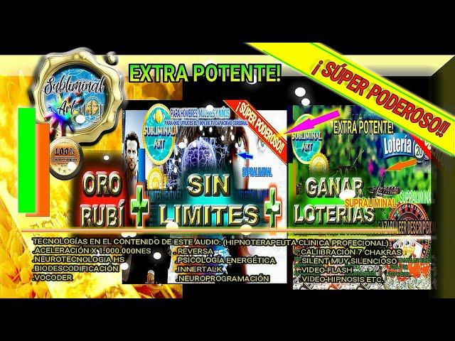 SIN LIMITES+ORO RUBÍ+GANAR LOTERIAS Y JUEGOS DE AZAR!!!!ACTUALIZACIÓN